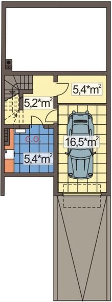 Piwnica projektu Mozaika segment skrajny prawy