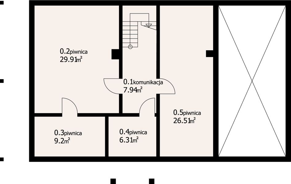 Piwnica projektu Milicz dw 6