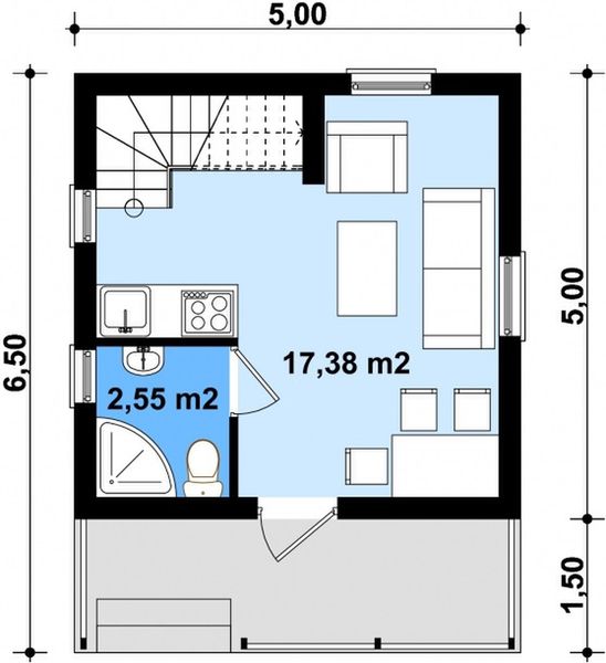 Parter projektu G51 - Budynek letniskowy