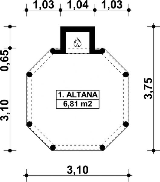 Parter projektu G138 - Altana ogrodowa