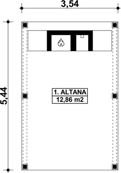 Parter projektu G139 - Altana ogrodowa