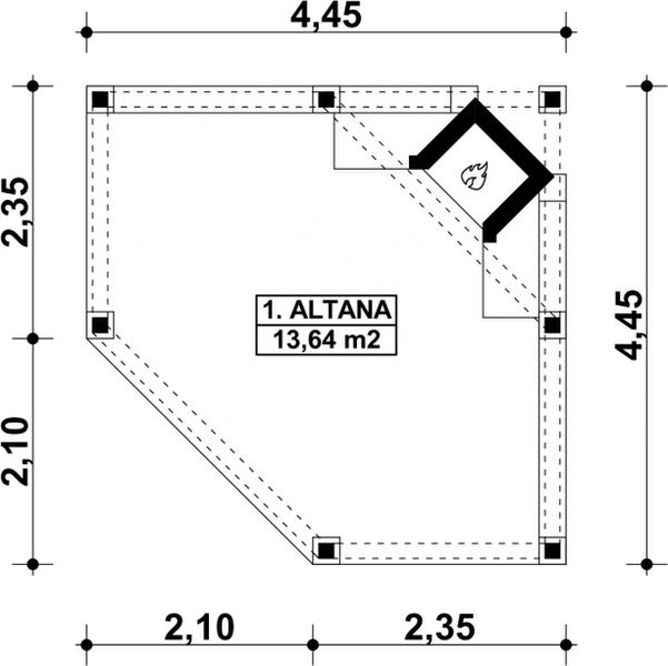 Parter projektu G157 - Altana ogrodowa