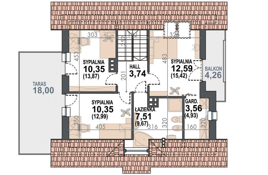 Poddasze projektu Lolek N 2G