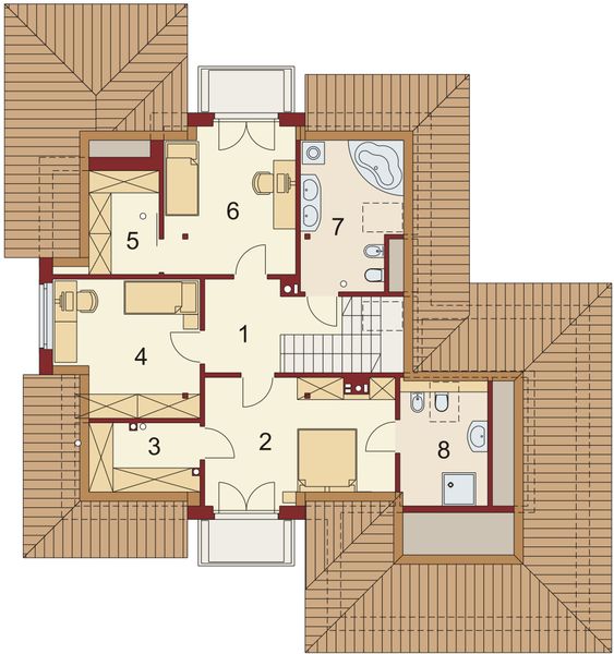 Poddasze projektu Kamea 2