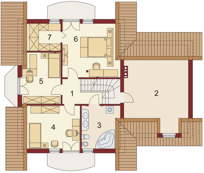 Poddasze projektu Kaspian