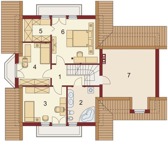 Poddasze projektu Kaspian N