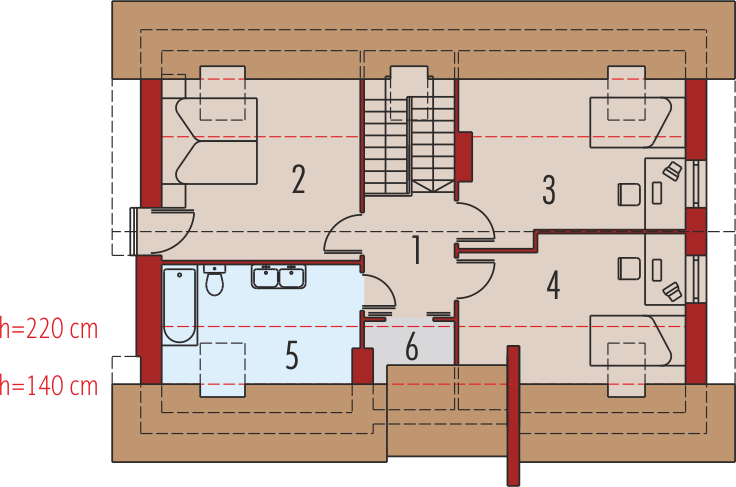 Poddasze projektu Basia II G1