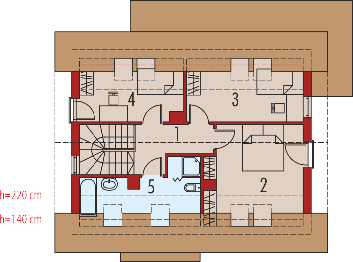 Poddasze projektu Liv 1 multi-comfort