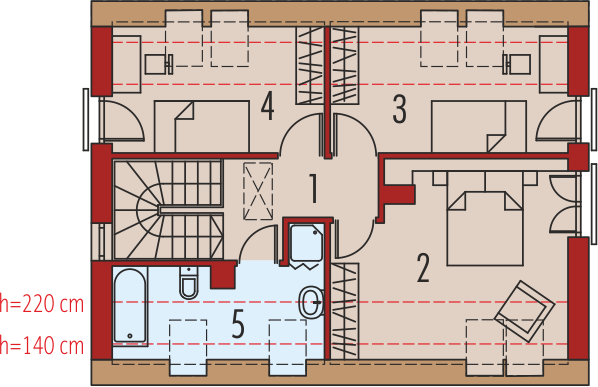 Poddasze projektu E12 multi-comfort