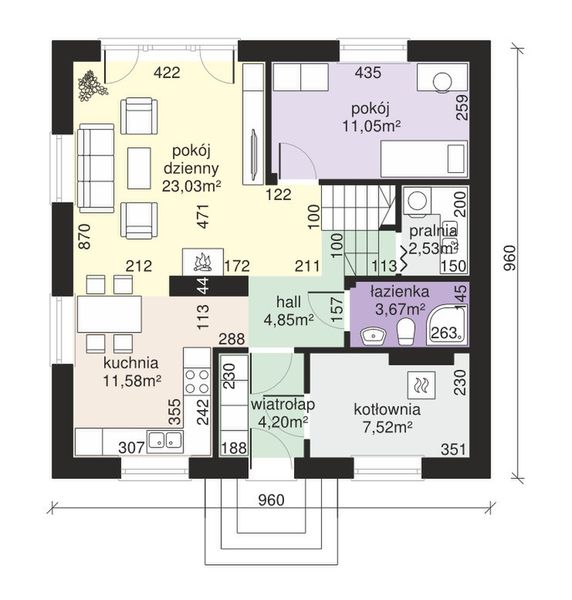 Parter projektu Dom przy Cyprysowej 12 K