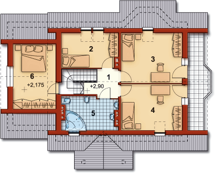 Poddasze projektu AD-54