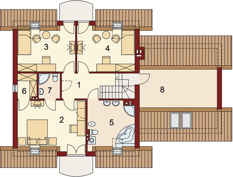 Poddasze projektu Rozeta 2