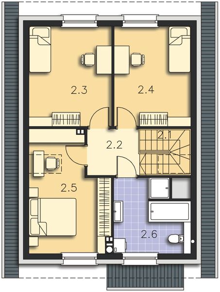 Poddasze projektu Altea LMP325