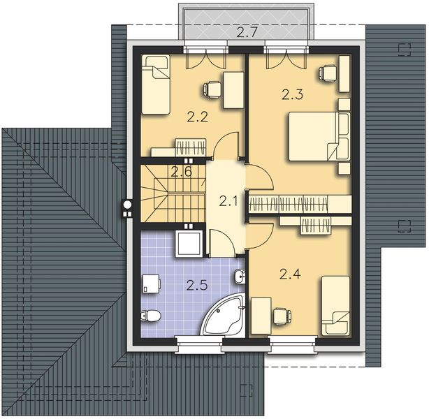 Poddasze projektu Mediolan LMP331