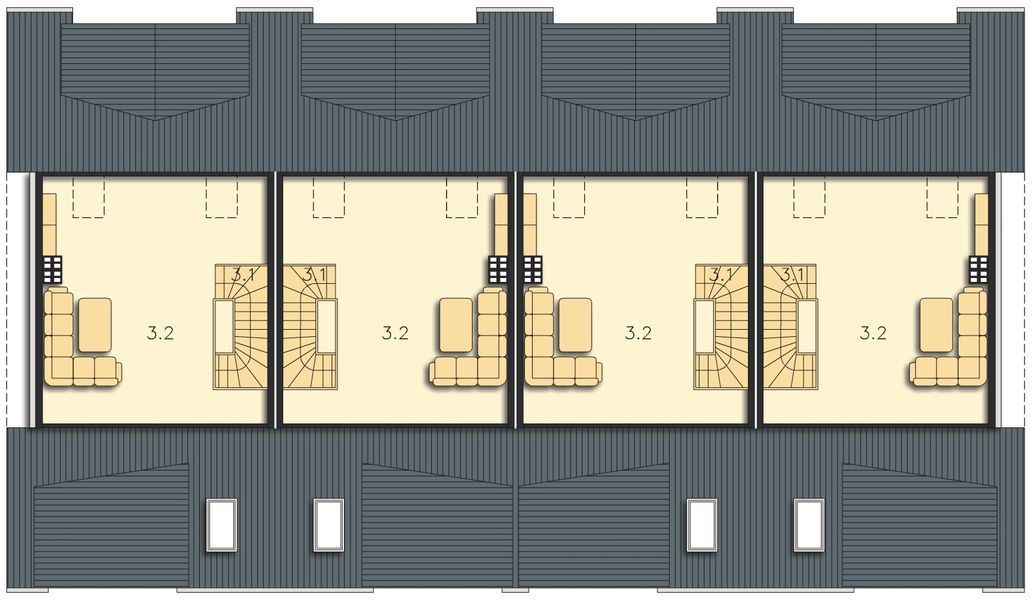 Poddasze II projektu Flamingo LMS16