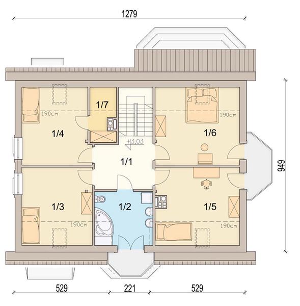 Poddasze projektu Marcepan 2