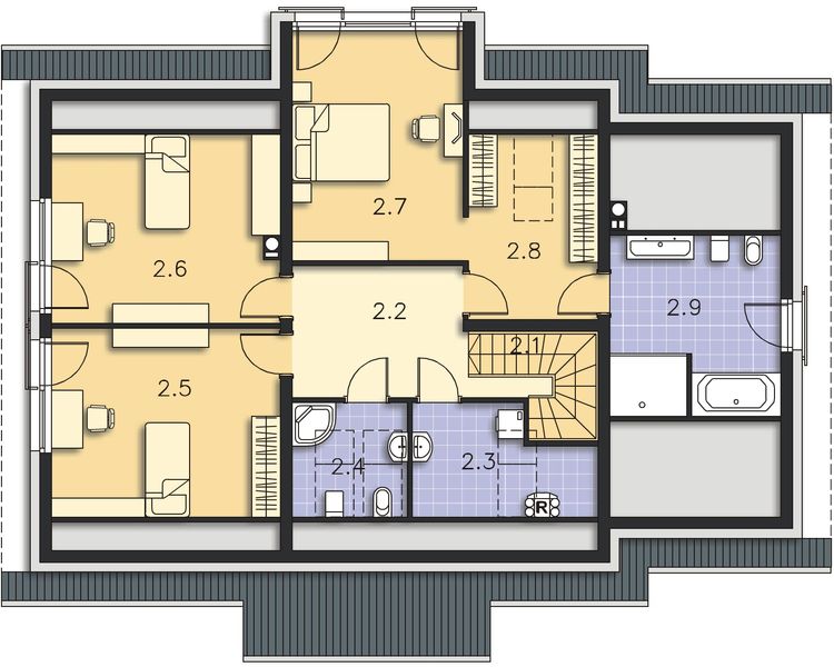 Poddasze projektu Triest DCP333