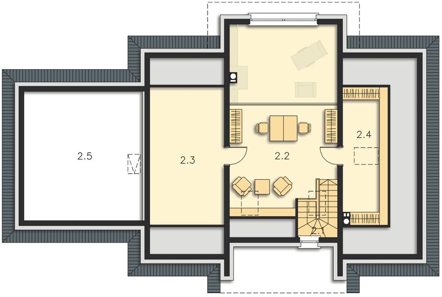 Poddasze projektu Tampa II DCP317a