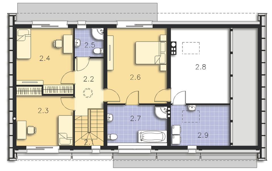Poddasze projektu Temerin II DCP313a