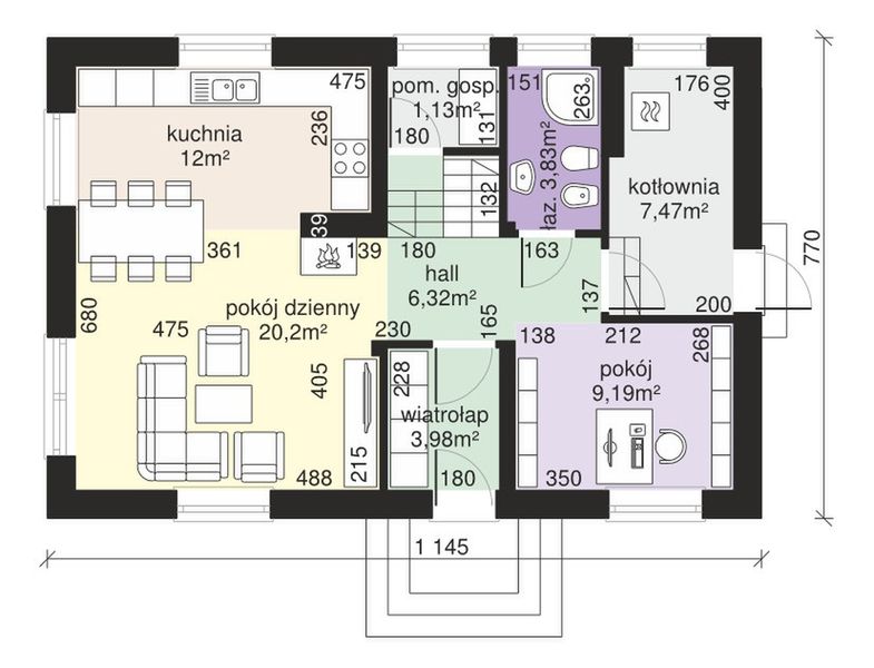 Parter projektu Dom przy Alabastrowej 29