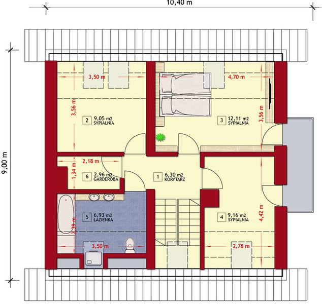 Poddasze projektu Dom w Oklahomie