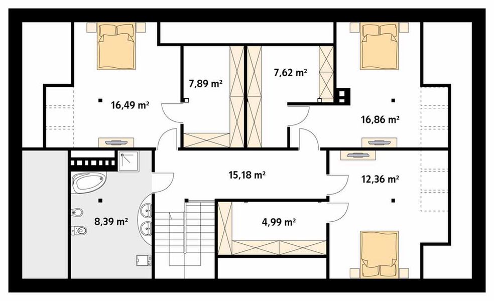 Poddasze projektu Tercja 7