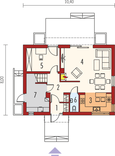Parter projektu E1 (wersja A) multi-comfort
