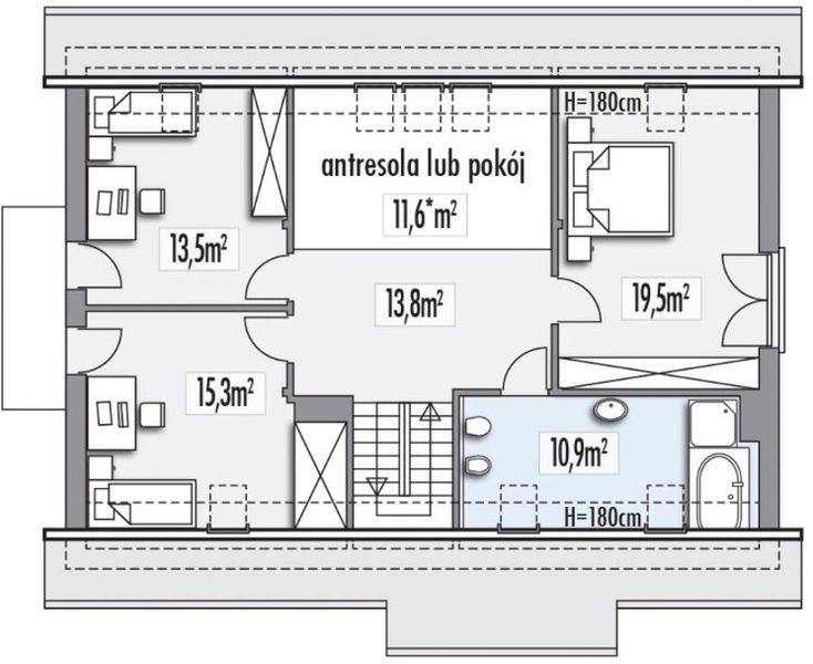 Poddasze projektu Ada A