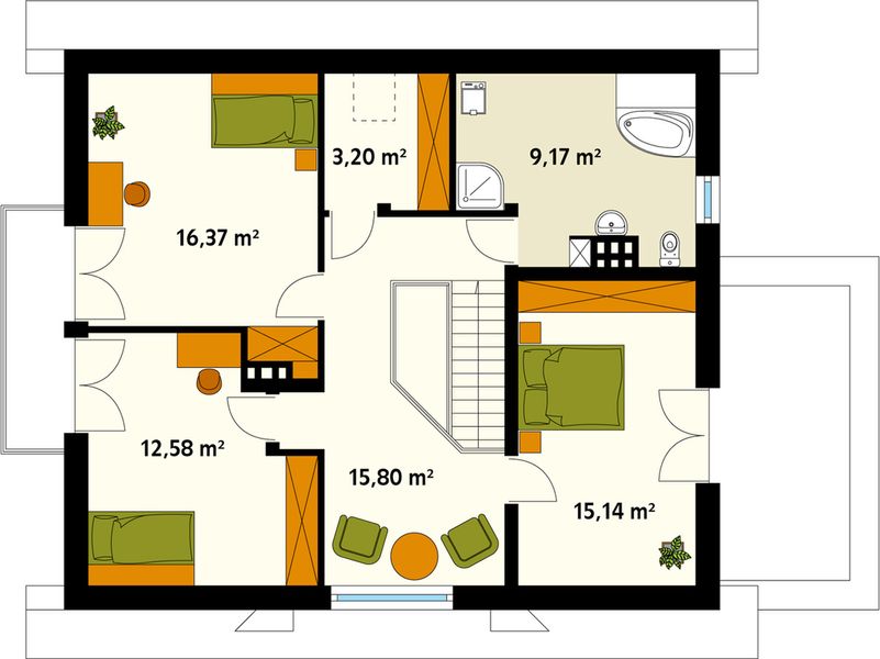 Poddasze projektu Meteor 3 NF40