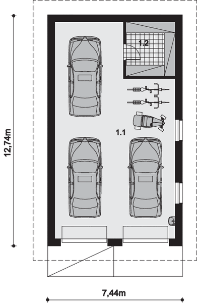 Parter projektu Garaż ARP01