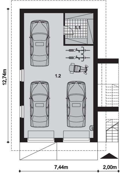 Parter projektu Garaż ARP02