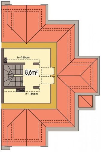 Poddasze projektu Willa Venus - segment