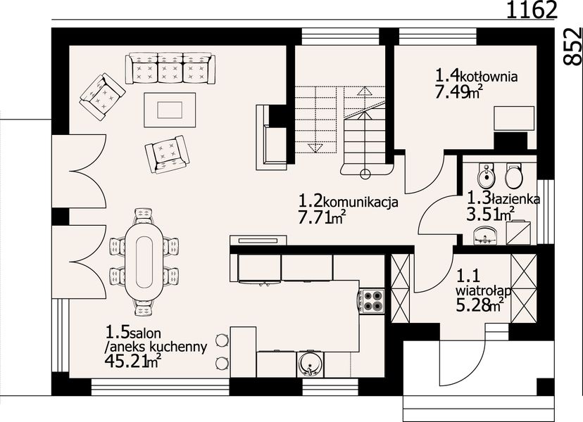 Parter projektu Osiek 31 m