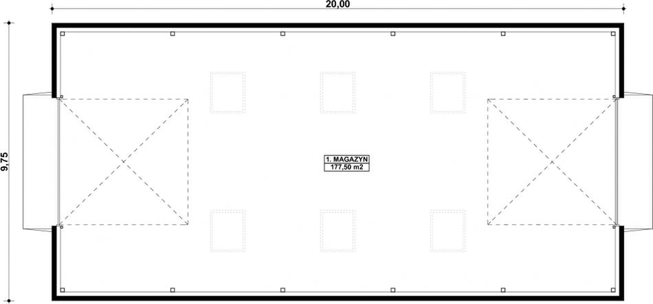 Parter projektu G227 - Budynek magazynowy