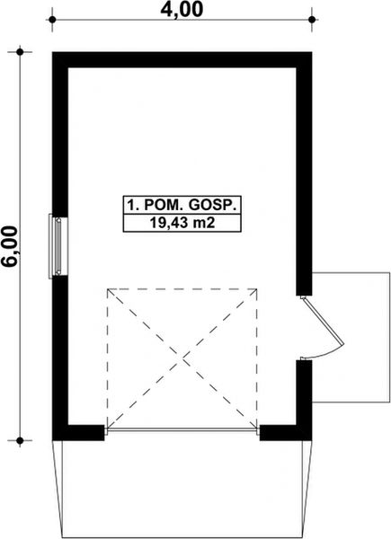 Parter projektu G204 - Budynek gospodarczy