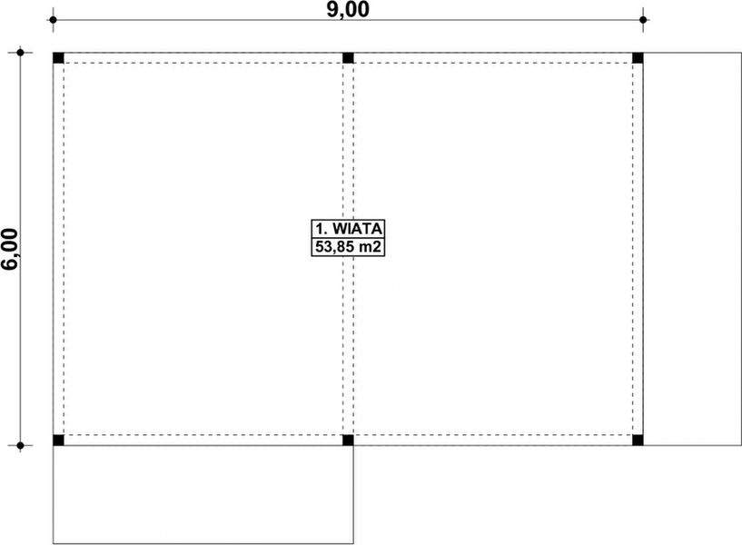 Parter projektu G167 - Wiata drewniana