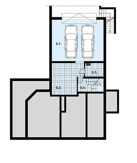 Piwnica projektu L-10 Dom żelazna murowany