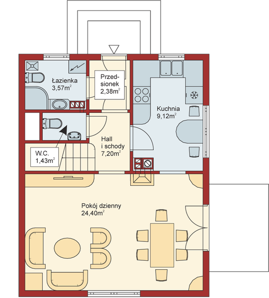 Parter projektu Domek Jesienny (005 SK V2)