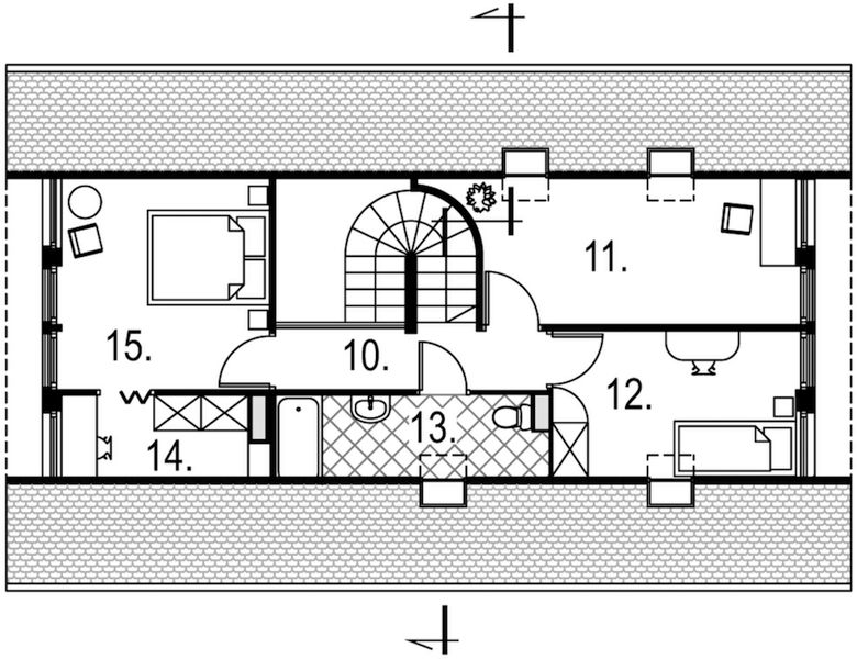 Poddasze projektu Malwa