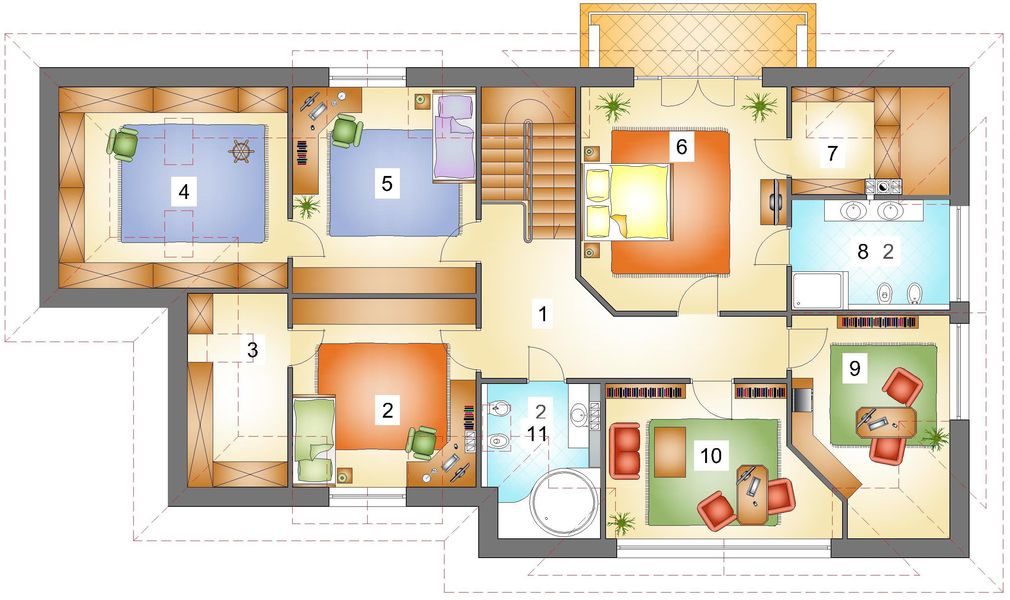 Poddasze projektu JM 230