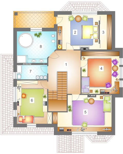 Poddasze projektu JM 224