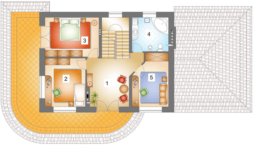 Piętro 1 projektu JM 111