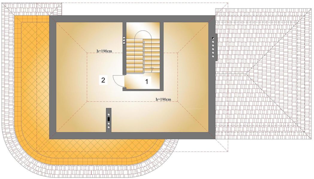 Poddasze projektu JM 111