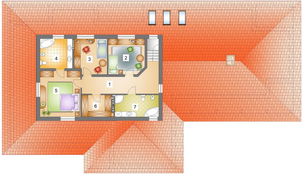 Piętro 1 projektu JM 301