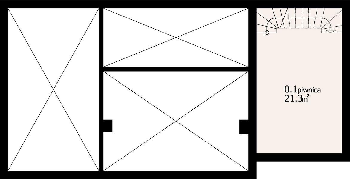 Piwnica projektu Czasław 15g