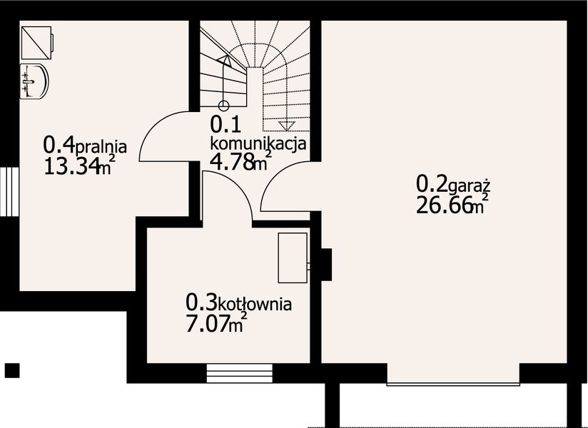 Piwnica projektu Osiek Wąski 19