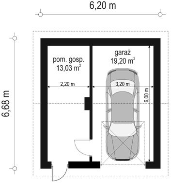 Parter projektu Garaż BG02