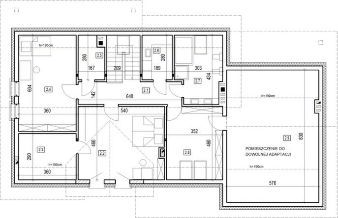 Poddasze projektu DJ 030