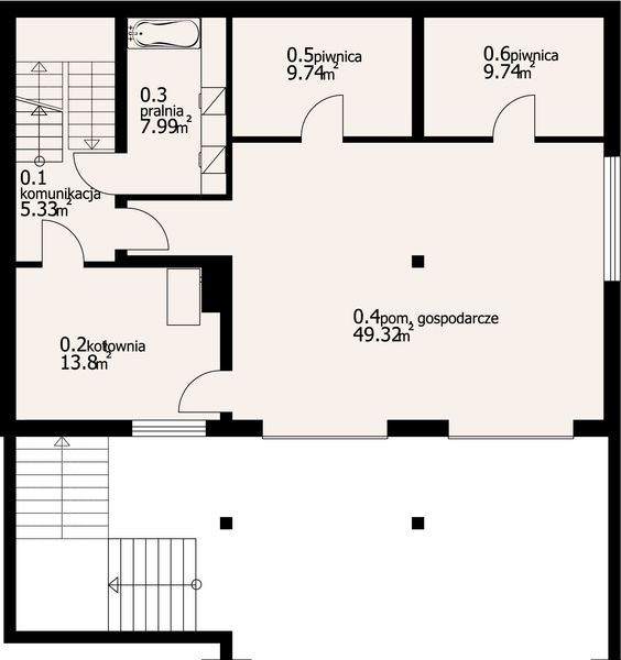 Piwnica projektu Osina 44