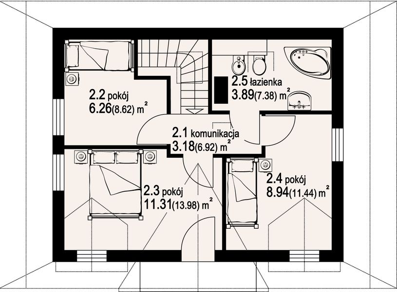 Poddasze projektu Gaik 5dw